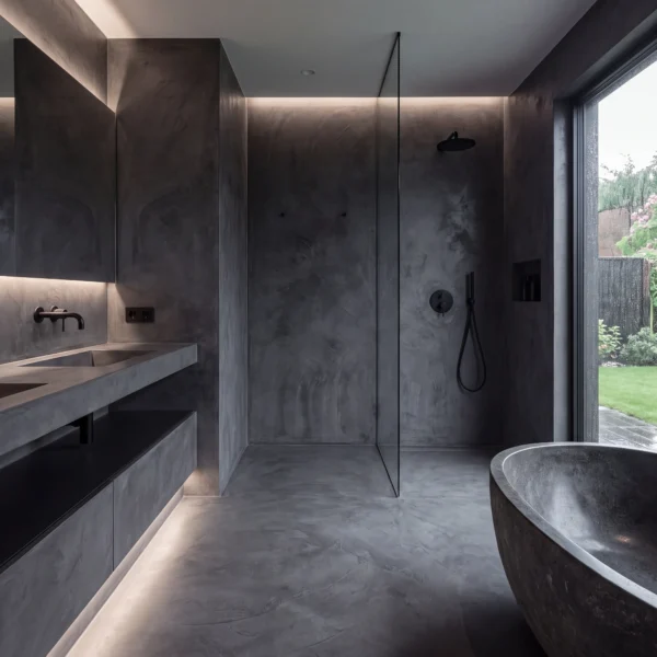 Microcement bathroom